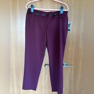 Liz Claiborne Ankle Career pants NWT and belt